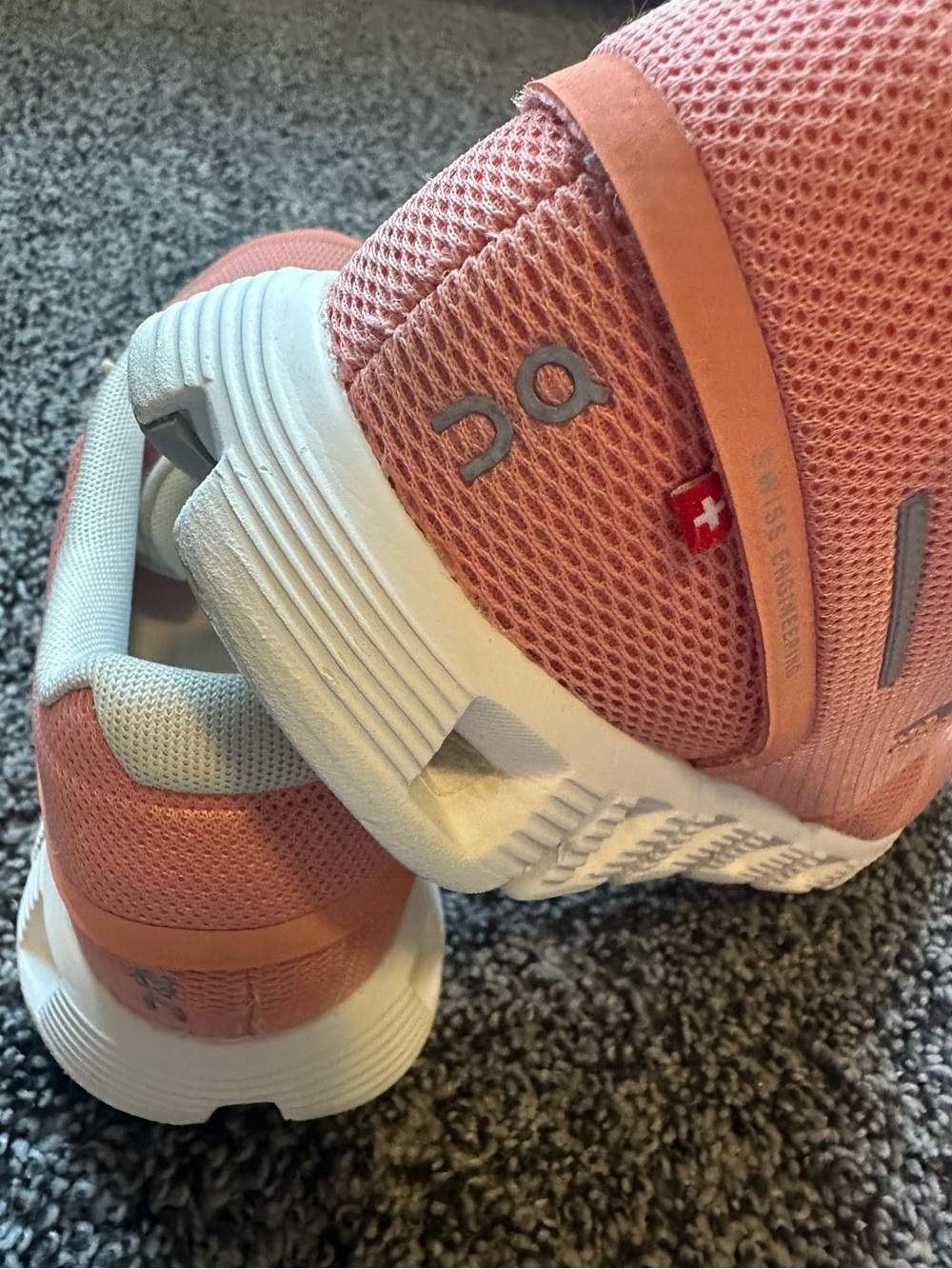 Women's ON CLOUD 5 Running Walking Gym Sneakers Flamingo Pearl Size 8 - Picture 9 of 14